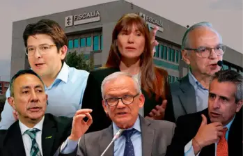 Arriba de izquierda a derecha: Miguel Uribe Turbay; Zulma Guzmán, y el exministro Ricardo Bonilla. Abajo: Ricardo Roa, presidente de Ecopetrol; el exdirector del DAPRE, Carlos Ramón González; exministro Luis Fernando Velasco. FOTO colprensa -archivo particular