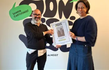 El caricaturista fue reconocido en festival internacional de humor gráfico en Europa. FOTO cortesía