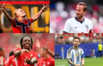 Noruega, Inglaterra, Argentina y Suiza buscan este sábado los dos últimos cupos a las semifinales del Mundial 2026. Foto: Getty / AFP / X @Erling