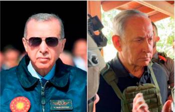 El presidente Recep Tayyip Erdogan y el primer ministro israelí, Benjamín Netanyahu. FOTOS: Tomadas de X (antes Twitter) @RTErdogan y @netanyahu