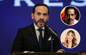Miller Soto acompañó a Abelardo de la Espriella en campaña. Hasta hace pocos meses, Carolina Gómez era periodista en Red Más Noticias. Foto: Colprensa/Cortesía.