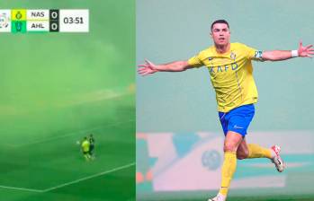 Cristiano Ronaldo suma 9 goles en siete partidos de Liga. FOTO: Captura de video y X (antes Twitter) @AlNassrFC_EN