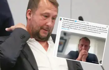 Mikhail Krasnov, exalcalde de Tunja, acusado por la Fiscalia. Foto: Fiscalía General de la Nación.