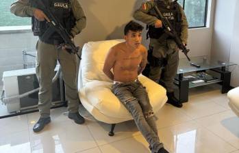 Este es alias Chino San Vicente, detenido en la comuna de Buenos Aires, en Medellín. FOTO: Cortesía