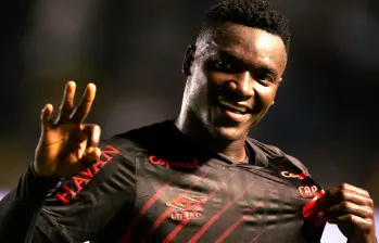 Kevin Viveros suma 14 anotaciones en el Brasileirao. FOTO: X Athletico Paranaense