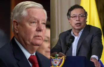 El senador republicano Lindsey Graham asegura que Trump impondrá aranceles a Colombia por presunto apoyo al narcotráfico. FOTO: AFP y Presidencia