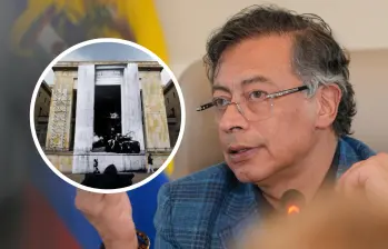 En diferentes ocasiones, el presidente Gustavo Petro, exmiembro del M-19, grupo que se tomó el Palacio de Justicia, ha romantizado lo ocurrido hace 40 años. FOTO: Presidencia de la República y Colprensa