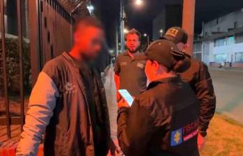 No se conoce la identidad del hombre capturado por la Fiscalía. Foto: Fiscalía.