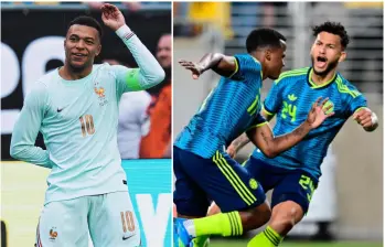 El capitán francés, tras liderar la victoria de su equipo frente a Brasil, puso la mira en el duelo de este domingo 29 de marzo ante la Selección Colombia. FOTO: Tomada de redes sociales @KMbappe y Getty