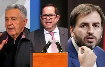 De izquierda a derecha: Luis Eduardo Garzón Coalición Verde y En Marcha; Lidio García Partido Liberal; Andrés ForeroCentro Democrático: Foto: cortesía y Colprensa