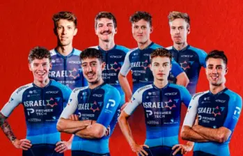 Este son los ciclistas que representan al Israel en la Vuelta. FOTO X-ISRAEL