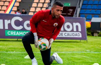 Diego Martínez, arquero y capitan del Deportivo Pasto. FOTO: Tomada de X @DeporPasto