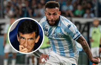 El exjugador del América de Cali, aseguró que se sintió “inspirado” tras el golazo de Juanfer Quintero, por lo que después decidió ingresar por sí mismo. FOTO: Tomada de redes sociales @RacingClub y Getty