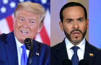El presidente de Estados Unidos, Donald Trump, apoyó al hoy mandatario colombiano Abelardo de la Espriella en la segunda vuelta de las elecciones presidenciales. Foto: AFP/Captura de video.