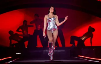 Dua Lipa ya ha estado en Argentina, Chile y Perú donde ha sorprendido por su fluidez al interpretar varios covers en español. Foto: Getty Images