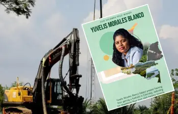 Yuvelis Morales, recibió el Premio Ambiental Goldman, considerado el “Nobel del medio ambiente”, en reconocimiento a su liderazgo contra el fracking y la defensa de los ecosistemas en Colombia. Foto: Colprensa / Goldman Prize