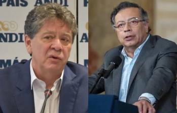 Presidente de la Andi, Bruce Mac Máster, y presidente de Colombia, Gustavo Petro. Foto: archivo y cortesía