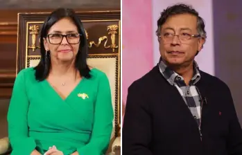 Delcy Rodríguez le respondió a Gustavo Petro sobre el “arancel cero” entre Colombia y Venezuela. FOTOS: XINHUA - COLPRENSA 