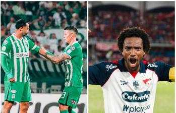 James Rodríguez, Edwin Cardona y Didier Moreno sonalgunas de las figuras del clásico. FOTOS: X Nacionaloficial y DIM_oficial