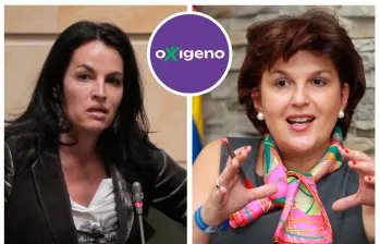 Al parecer, una de las diferencias que habría motivado la salida de Uribe (derecha) habría sido el incumplimiento del principio de “lista cremallera”, que garantizaba la alternancia en la conformación de la lista entre y un hombre y una mujer. FOTO: COLPRENSA