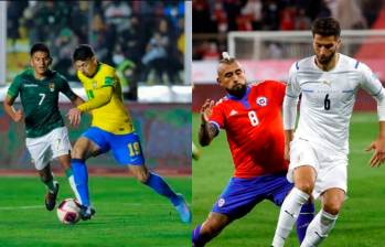 Uruguay-Chile y Brasil-Bolivia completan la primera fecha de la Eliminatoria. FOTOS: Getty