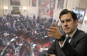 El ministro del Interior Rodrigo Lara radicó un acto legislativo para “transparentar” la relación entre el Gobierno y el Congreso. FOTOS: Colprensa