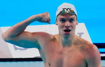 El nadador francés León Marchand, de 23 años, ganó cuatro medallas de oro en los Juegos Olímpicos París 2024. FOTO: TOMADA DEL X DE @WorldAquatics