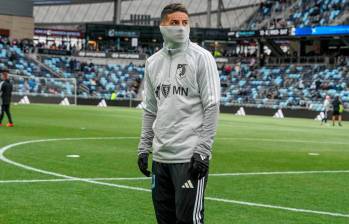 El volante cucuteño James Rodríguez, de 34 años, no ha logrado debutar con el Minnesota United de la MLS de Estados Unidos. Foto: tomada del x de @MNUFC