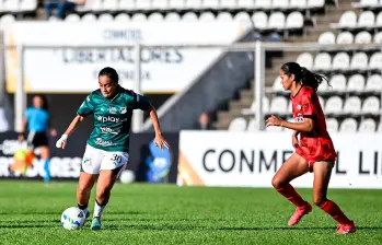 Leidy Lorena Cobos Garzón fue una de las protagonistas de Cali en el debut en Copa Libertadores. FOTO: Tomada de X @CONMEBOL