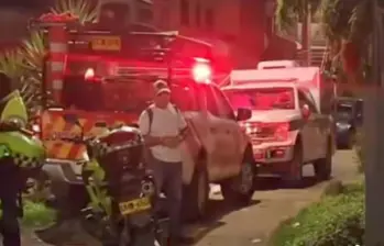 Imágenes de la emergencia en el municipio de Caldas. FOTO: imagen tomada de redes.