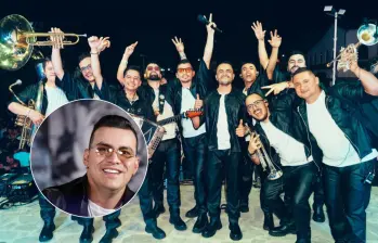 La Banda del Aventurero es el grupo que acompañaba a Yeison Jiménez y quienes, tras su muerte, han intentado conservar su legado musical. Fotos: Facebook Banda del Aventurero y Colprensa