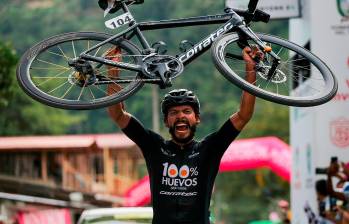 Juan Diego Hoyos, el hombre más aplaudido en la cuarta etapa del Clásico RCN. FOTO COLPRENSA