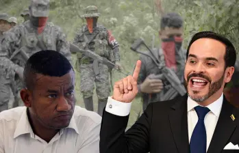 Gobernador de Nariño Luis Escobar y el presidente Abelardo de la Espriella. Foto: Consejería de Paz y Colprensa