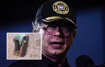 El presidente colombiano Gustavo Petro lanza hipótesis sobre cuerpos hallados en La Guajira e indica que podrían ser víctimas de los bombardeos a las presuntas narcolanchas en el Caribe. Fotos: Colprensa y @petrogustavo