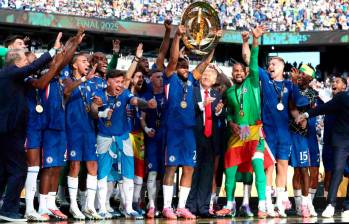 El Chelsea celebra el título del Mundial de Clubes, tras su victoria 3-0 ante el PSG. FOTO AFP