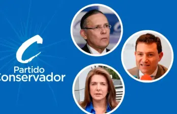 Efraín Cepeda, Carlos Felipe Córdoba y Juana Carolina Londoño buscaron, en su momento, el aval que irá a un externo. Foto: Archivo.