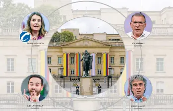 Las candidaturas de derecha siguen fragmentadas mientras Cepeda se mantiene de primero en las últimas encuestas. FOTO: EL COLOMBIANO.