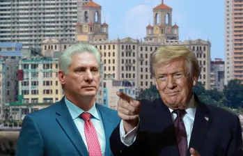 El presidente de Cuba, Miguel Díaz-Canel, confirmó lo que meses atrás había afirmado Donald Trump: hay conversaciones entre funcionarios de la isla y la Casa Blanca. Fotos: Getty Images y AFP