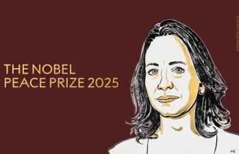 Nobel de Paz 2025, María Corina Machado. Foto: Nobel Prize