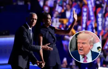 Pese al revuelo e indignación que generó la publicación en la cuenta de Trump, los Obama no se han referido al respecto. FOTOS: Getty 