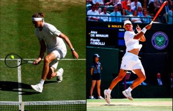 Alex Zverev (izquierda) está a la espera de culminar su partido, mientras que Flavio Cobolli (derecha) avanzó a cuartos de final. FOTO: Instagram alexzverev13 y flavi_cobbo