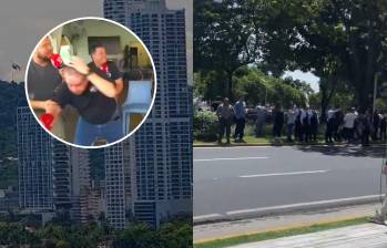 Primeras imágenes que se conocen del terremoto en Panamá. Ya habría destrozos y la gente evacuó a las calles. Foto: Redes sociales @TReporta, @FreddyPitti, Captura de video Deportes RPC.