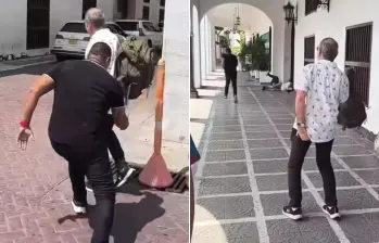 William Dau, exalcalde de Cartagena, fue víctima de presunto acoso sexual en La Heroica. FOTOS: Capturas de video