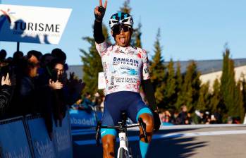 Santiago Buitrago ganó dos etapas en la Vuelta a la Comunidad Valenciana. FOTO: Tomada de X @BHRVictorious