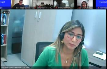 La fiscal Ángela Santana solicitó una medida de aseguramiento para los procesados, quienes son investigados por el delito de fraude procesal. FOTO: COLPRENSA