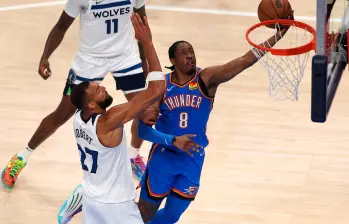 El juego 2 de la final de la conferencia Oeste terminó 118-103 a favor de los Thunder de Oklahoma. FOTO: Getty