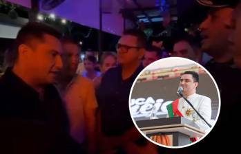 El gobernador de Arauca, Renson Jesús Martínez, impidió un operativo de la Policía cuyo fin era cerrar una discoteca. Fotos: Captura de video y Colprensa. 