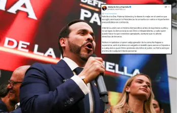 El candidato presidencial aseguró que: “la Patria está por encima de cualquier interés personal”. Foto: Colprensa/Redes Sociales. 