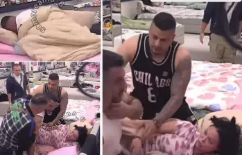 Un hombre en Serbia agredió a su compañera dentro de un reality show. FOTOS: Capturas de video