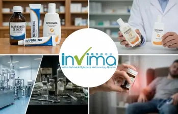 El Instituto Nacional de Vigilancia de Medicamentos y Alimentos (Invima) encendió las alarmas en el país tras descubrir la comercialización fraudulenta de tres preparaciones magistrales de uso masivo. FOTO: Colprensa / Invima e IA